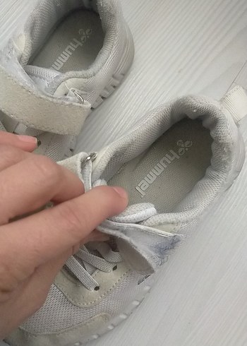 Çocuk Beyaz Cırt Cırtlı Spor Ayakkabı - Görsel 3