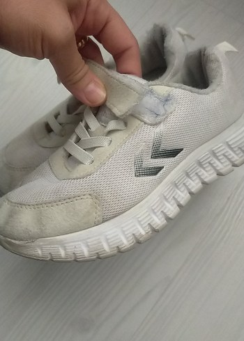 Çocuk Beyaz Cırt Cırtlı Spor Ayakkabı - Görsel 4