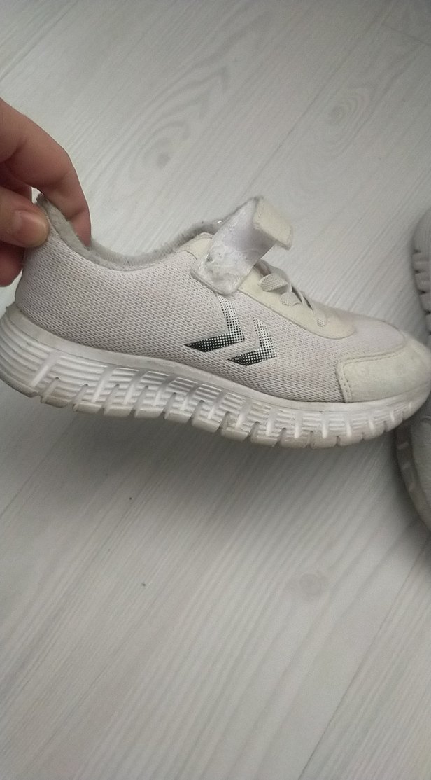 Çocuk Beyaz Cırt Cırtlı Spor Ayakkabı - Görsel 2