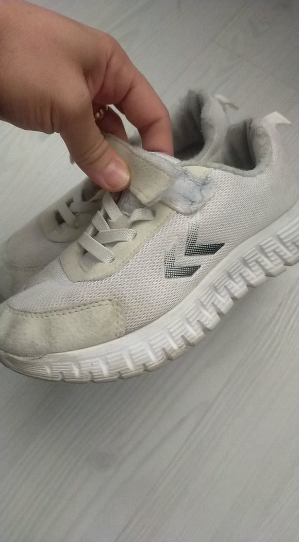 Çocuk Beyaz Cırt Cırtlı Spor Ayakkabı - Görsel 4