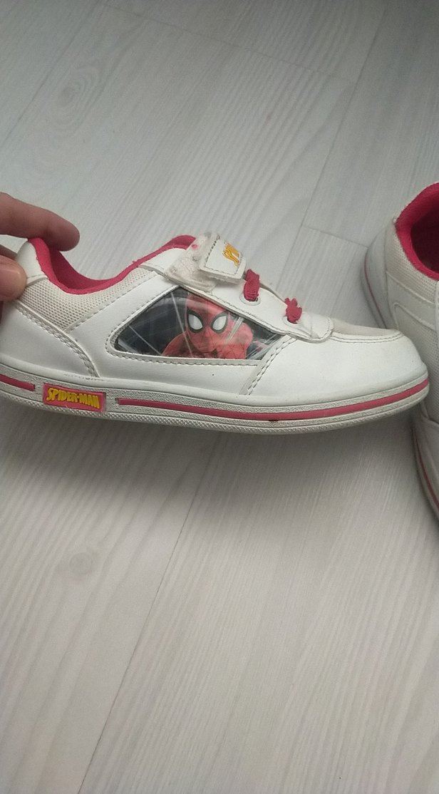 Beyaz Spiderman Erkek Çocuk Spor Ayakkabı - Görsel 2