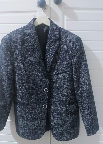 Çocuk Gri Notch Yaka Takım Elbise - Görsel 2