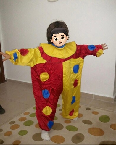 kız/erkek çocuk palyaço kostümü