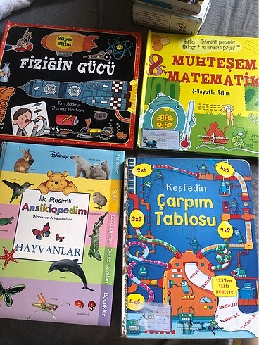çocuk bilim/matematik kitapları