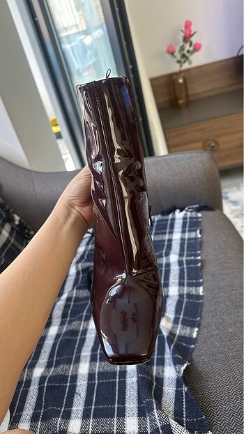 39 Beden bordo Renk H &M Rugan Cherry Bot