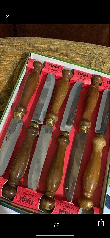 Ahşap Saplı 40 Yıllık Bıçak Seti