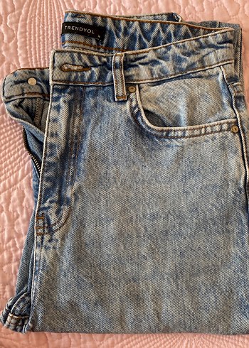 Trendyol mavi mom jean
