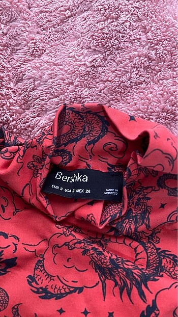 xs Beden kırmızı Renk kırmızı ejderha crop
