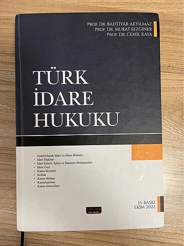 Türk İdare Hukuku Bahtiyar