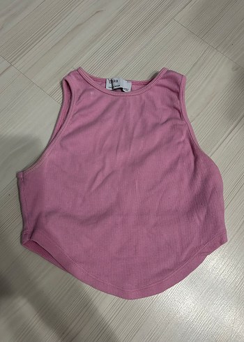 Pembe Kadın Kolsuz Basic Atlet
