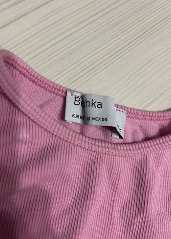 Bershka Pembe Kadın Kolsuz Basic Atlet