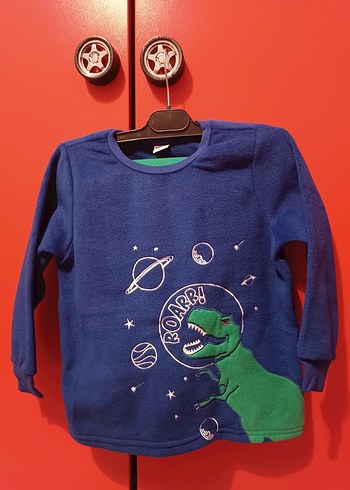 LC Waikiki Renkli Baskılı Erkek Çocuk pijama takımı kalın polar 6-7yaş