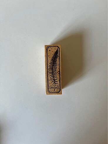 Yaprak Desenli Ahşap Stamp