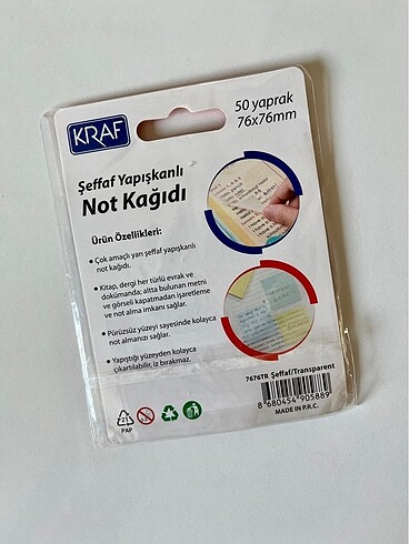  Şeffaf Postit