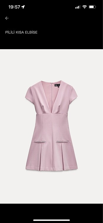 Zara Zara lila elbise