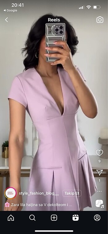 Zara Zara pembe elbise