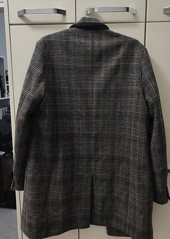 h&m premium kaşe kaban mont - Görsel 4