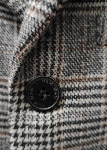 h&m premium kaşe kaban mont - Görsel 2