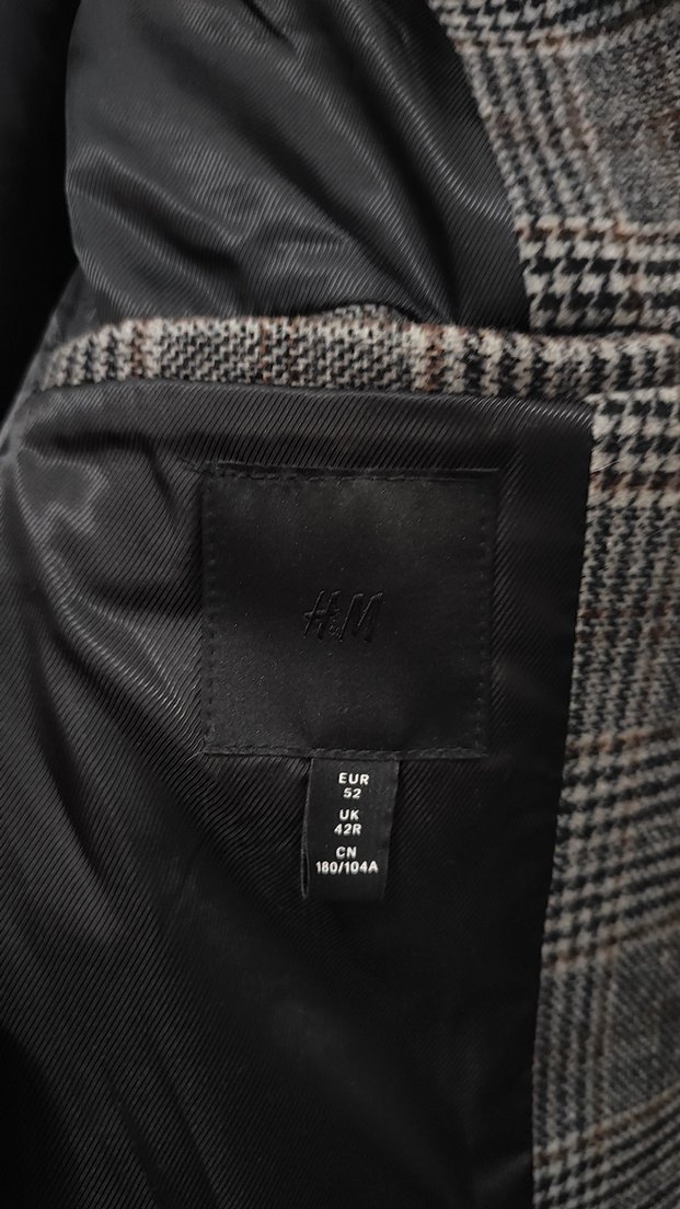 h&m premium kaşe kaban mont - Görsel 3