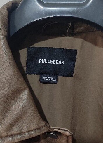 0 deri ceket pull and bear  - Görsel 3
