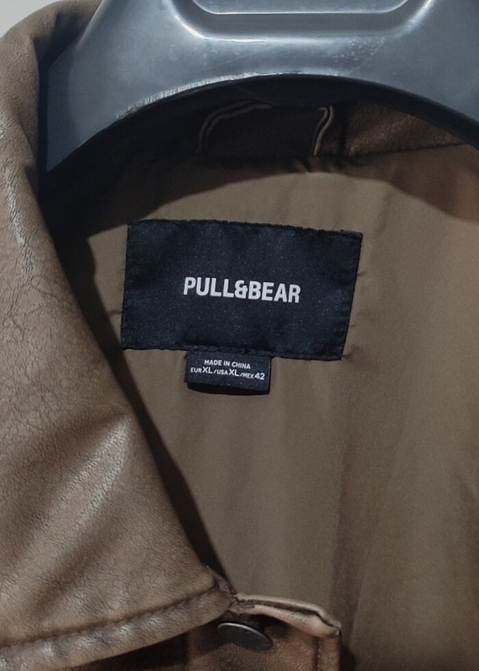 0 deri ceket pull and bear  - Görsel 3