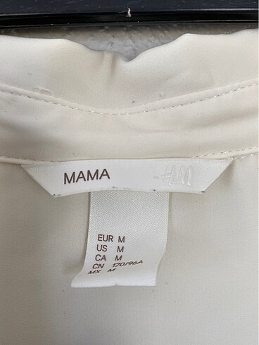 m Beden beyaz Renk H&M MAMA MARKA KREM RENKLİ GÖMLEK