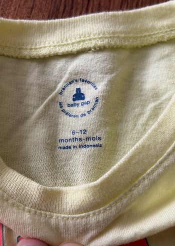 GAP 6-12 ay Beyaz Kız Çocuk Kısa Kollu Tişört bebek - Görsel 2