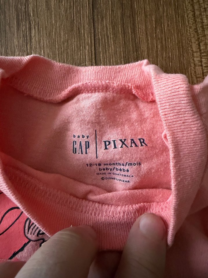 GAP baby Kız Çocuk Pembe Kısa Kollu Tişört Pixar 12-18ay bebek - Görsel 2