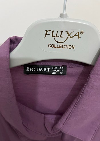 Mor Düğmeli Salaş Kadın Gömlek - Görsel 2