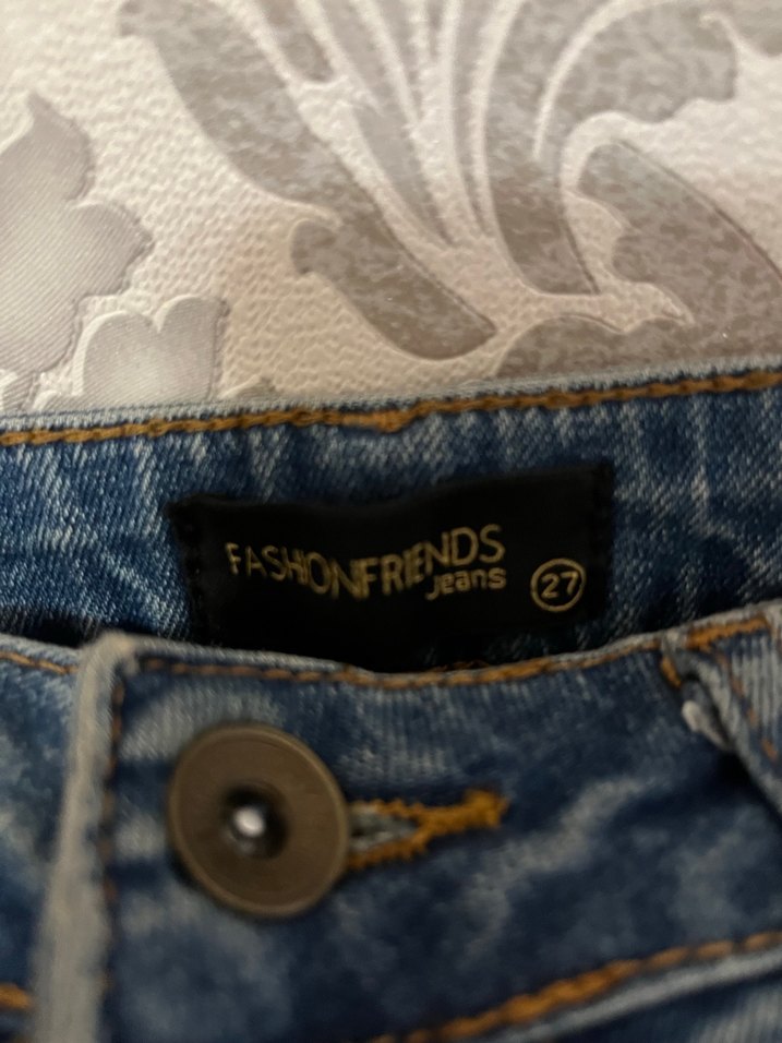 Kadın Mavi Bol Kesim Midi Kot Pantolon - Görsel 2