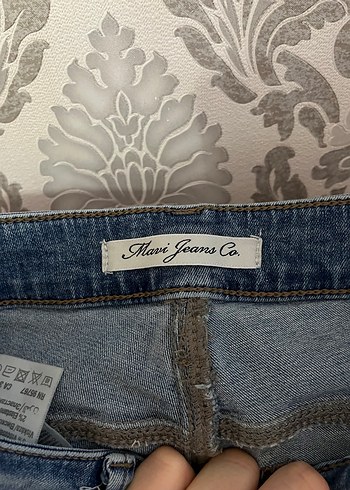 Mavi Dar Kesim Midi Boy Kot Pantolon - Görsel 3