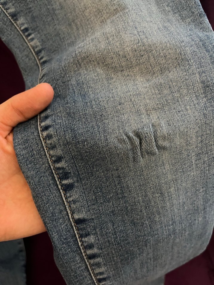 Mavi Dar Kesim Midi Boy Kot Pantolon - Görsel 2