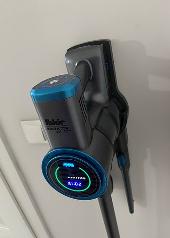 Mavi-Gri Kablosuz Dikey Süpürge - Görsel 2