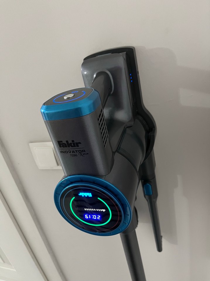 Mavi-Gri Kablosuz Dikey Süpürge - Görsel 2