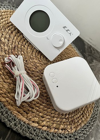 E.C.A Beyaz Dijital Termostat ve Sensör Seti - Görsel 2