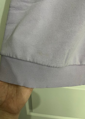 Kadın Mor Yarım Fermuarlı Sweatshirt - Görsel 3