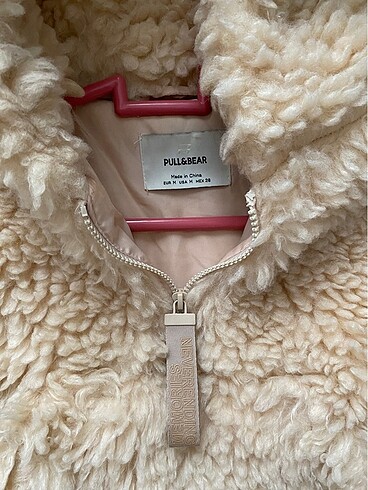 m Beden beyaz Renk pullandbear peluş ceket