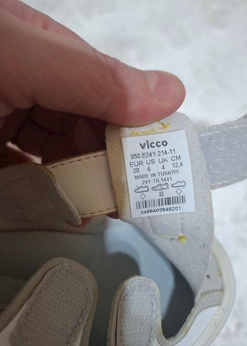 Beyaz Erkek Bebek İlk Adım Ayakkabısı Velcro - Görsel 5