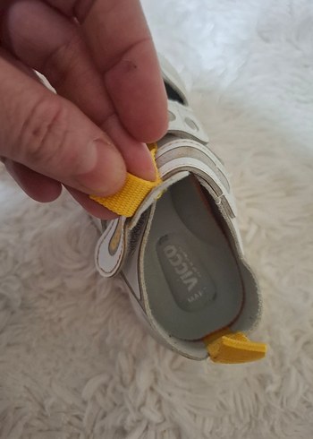 Beyaz Erkek Bebek İlk Adım Ayakkabısı Velcro - Görsel 3