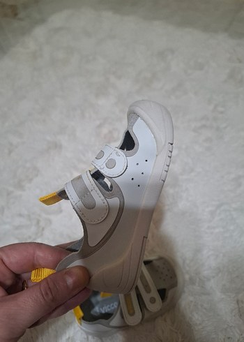 Beyaz Erkek Bebek İlk Adım Ayakkabısı Velcro - Görsel 6