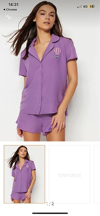 Şortlu pijama takımı