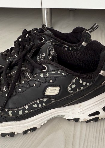 Skechers Skechers Siyah Yılan Desenli Spor Ayakkabı