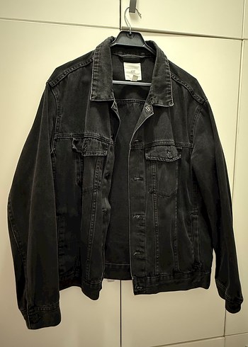 Erkek Siyah Denim Ceket
