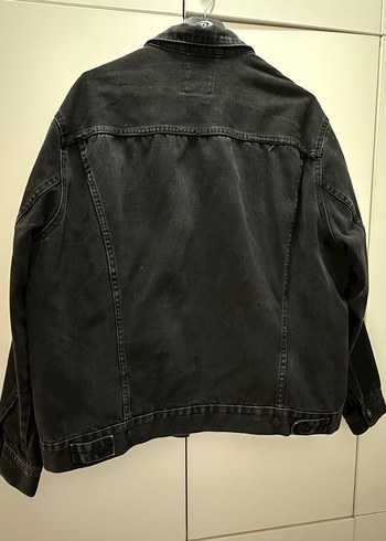 xl Beden siyah Renk Erkek Siyah Denim Ceket