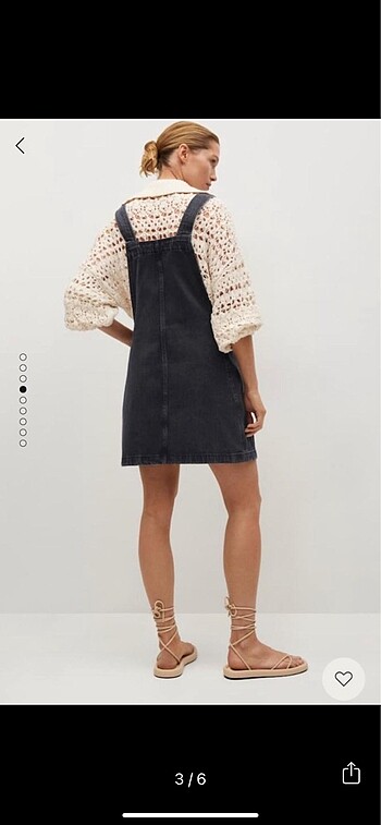 s Beden Mango Denim Salopet