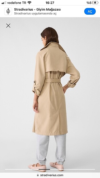 l Beden camel Renk Stradivarius Bej Trençkot