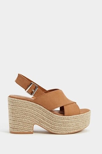 Bershka Topuklu Jüt Sandalet
