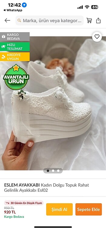 Trendyol & Milla Gelin ayakkabısı