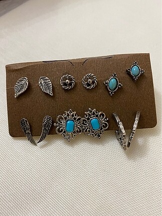 6lı set küpe