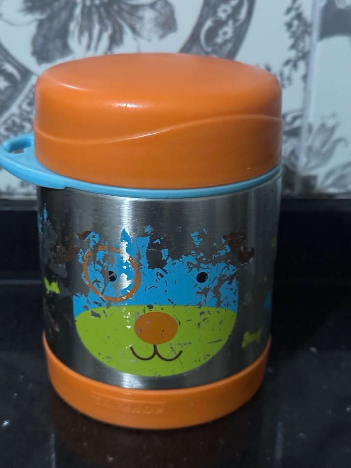 Skip hop Renkli Turuncu Çocuk Termosu - Görsel 3